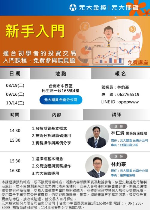 選擇權講座週二